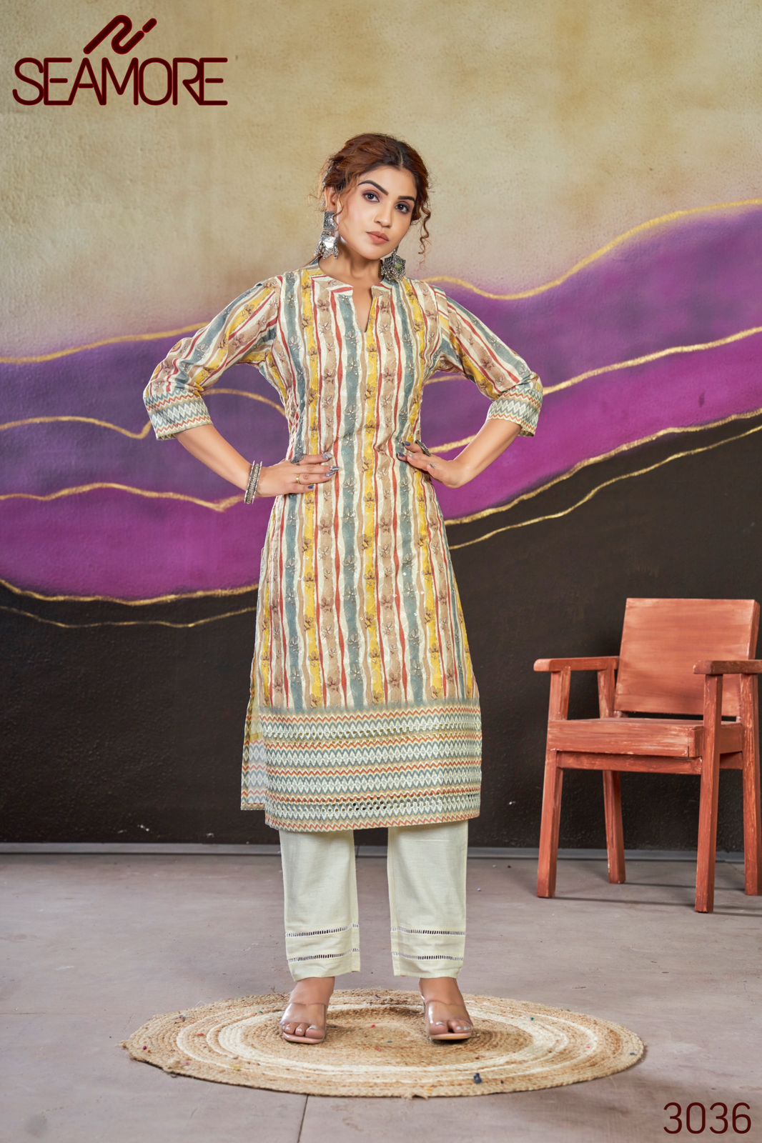 Bhoomi Vol 2 By Seamore Printed Poly Cotton Kurtis Wholesale Clothing Suppliers In India